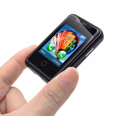 LONG-CZ 8XR Mini Super Small Mobile Phone 1.77" Touch Screen Dual SIM 2G GSM Bluetooth Pocket Cell Phone 1